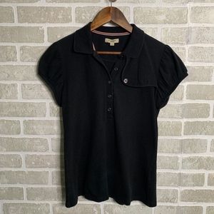 Burberry London Women's Black Polo Shirt